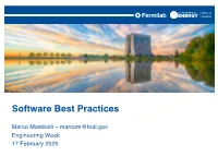 Software Best Practices
