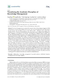 Visualizing the Academic Discipline of Knowledge Management
