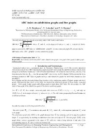 ABC Index on Subdivision Graphs and Line Graphs
