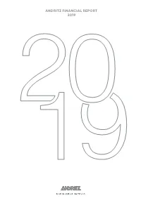 ANDRITZ FINANCIAL REPORT 2019 ANDRITZ F I N a N C I a L Report 2019