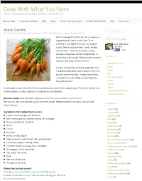 Cook with What You Have Classes and Resources for Healthy, Delicious, and Quick Meals