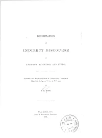 Indirect Disoourse