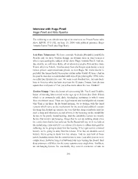 Interview with Hugo Pinell Hugo Pinell and Kiilu Nyasha
