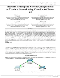 Intervlan Routing and Various Configurations on Vlan in a Network Using Cisco Packet Tracer