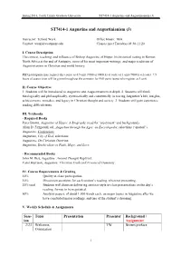 ST7414-1 Augustine and Augustinianism (3) Revised