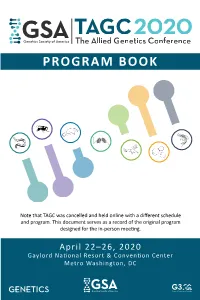 2020 Program Book