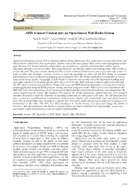APIS to Insert Content Into an Open Source Web Radio System