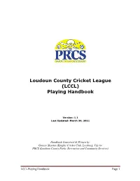 LCCL) Playing Handbook