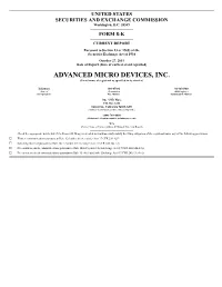 ADVANCED MICRO DEVICES, INC. (Exact Name of Registrant As Specified in Its Charter)