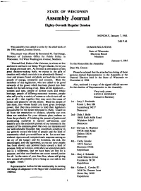 Assembly Journal Eighty-Seventh Regular Session