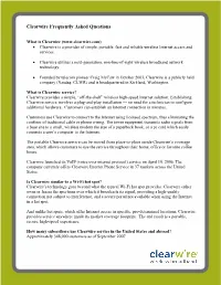 Clearwire Frequently Asked Questions