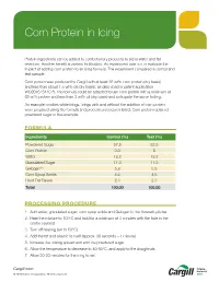 Corn Protein in Icing