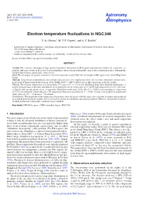 Electron Temperature Fluctuations in NGC