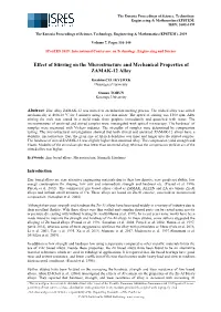 Effect of Stirring on the Microstructure and Mechanical Properties of ZAMAK-12 Alloy