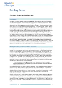 Open Data Citation Advantage