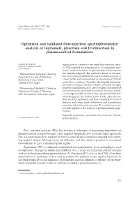 Optimized and Validated Flow-Injection Spectrophotometric Analysis of Topiramate, Piracetam and Levetiracetam in Pharmaceutical Formulations