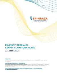 Relevant Code and Sample Claim Form Guide