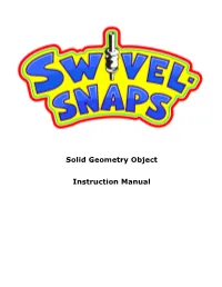 Solid Geometry Object Instruction Manual