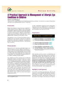 A Practical Approach to Management of Allergic Eye Conditions in Children