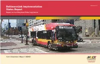 Baltimorelink Implementation Status Report