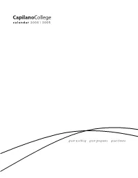 Capilano University 2004-2005 Calendar