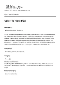 Onto the Right Path