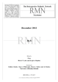 RMN Newsletter 5 2012