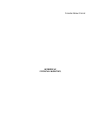 Canadian Movie Channel APPENDIX 4C POTENTIAL INVENTORY