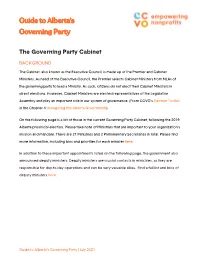 Guide to Alberta's Governing Party