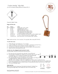 Projects | Designer Tip Sheets | J Is for Jewelry Keyfob (High Resolution)