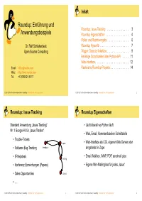 Roundup: Einführung Und Roundup: Issue Tracking