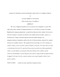 Semantic Prosody and Intensifier Variation in Academic Speech