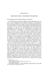 The Seleucids: a Background Sketch