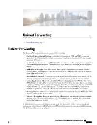 Unicast Forwarding