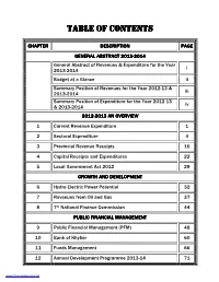 3 Table of Contents