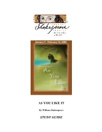As You Like It Study Guide