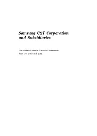 Samsung C&T Corporation and Subsidiaries