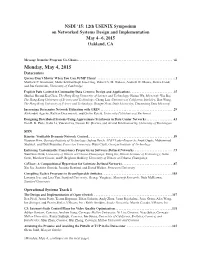 Table of Contents
