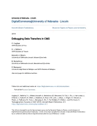 Debugging Data Transfers in CMS