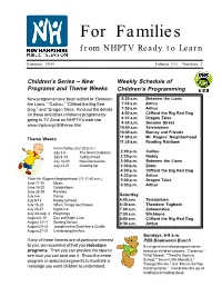 For Families from NHPTV Ready to Learn