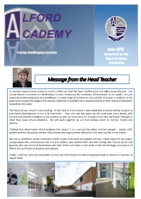 Message from the Head Teacher