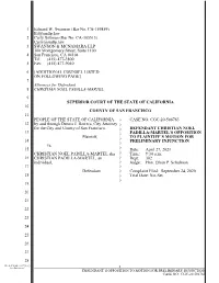 ACLU's Opposition to Motion for Preliminary Injunction