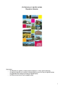 Architectures En Vignoble Nantais Exposition Itinérante