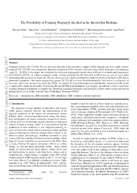 Arxiv:1701.06409V1 [Astro-Ph.GA] 23 Jan 2017 Chains” in Cold and Dense Interstellar Clouds