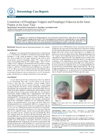 Coexistence of Pemphigus Vulgaris and Pemphigus Foliaceus in the Same Patient at the Same Time