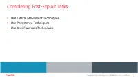Completing Post-Exploit Tasks