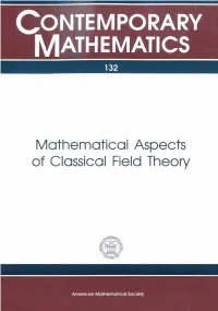 Mathematical Aspects of Classical Field Theory