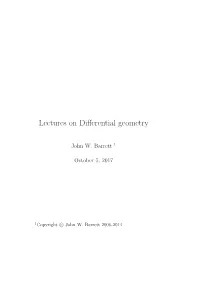 Book: Lectures on Differential Geometry
