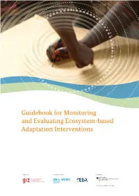 Guidebook for Monitoring and Evaluating Ecosystem-Based Adaptation Interventions