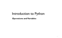 Unary Operator